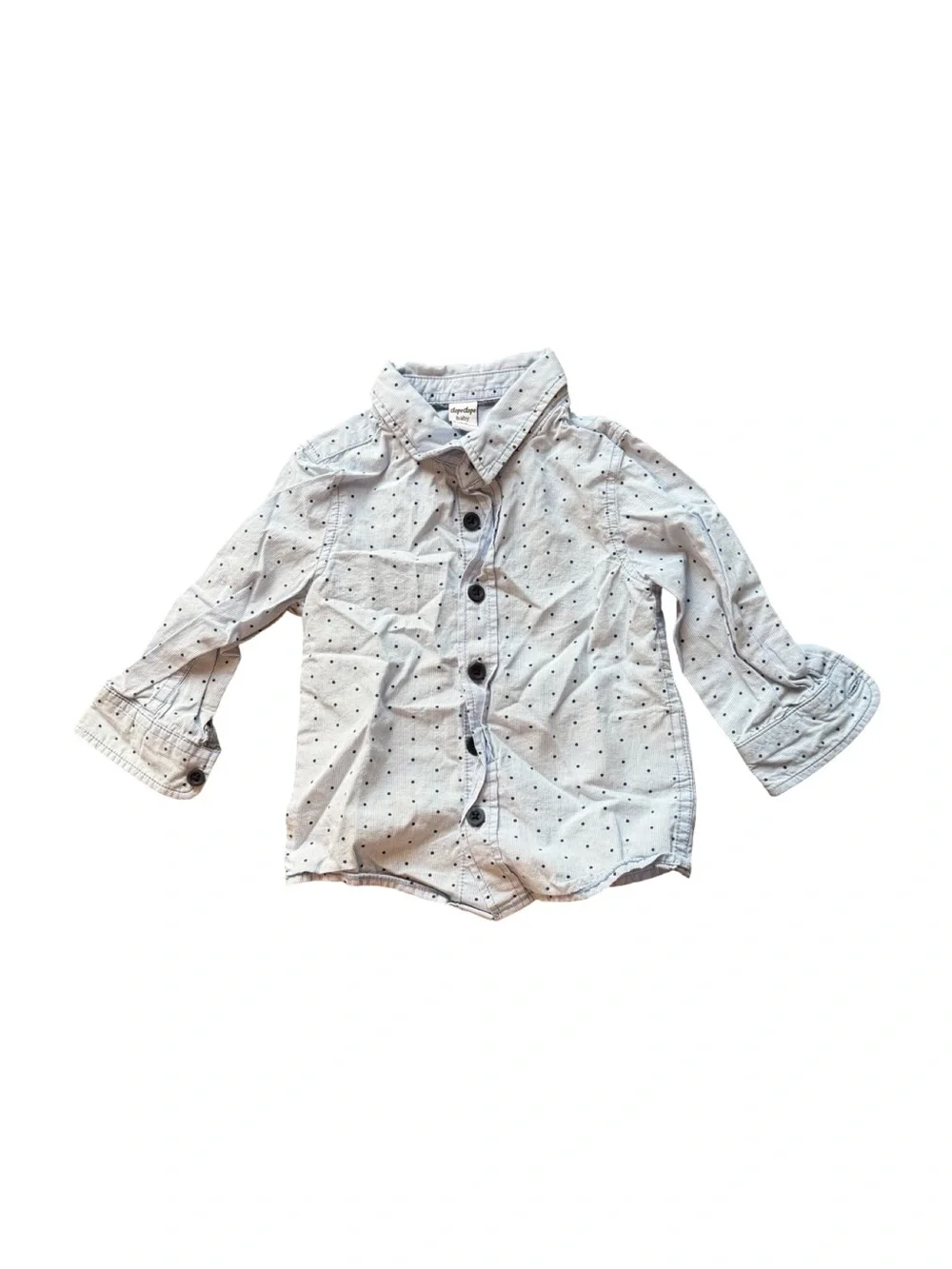 Polka Dot Button-Up Shirt Size: 9-12M